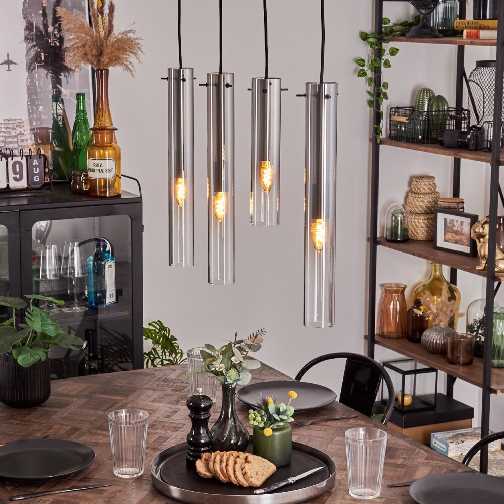 Caimitte Lampa Wisząca Przezroczysty, Przydymiony, 4-punktowe main product photo