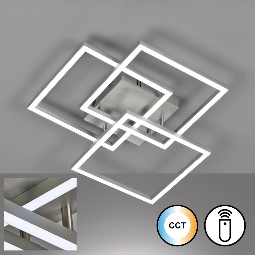 Fischer & Honsel Seth Lampa Sufitowa LED Aluminium, 1-punktowy, Zdalne sterowanie main product photo