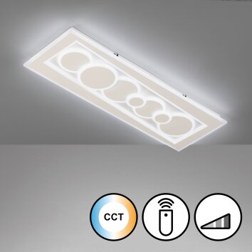 Fischer & Honsel Ratio Lampa Sufitowa LED Biały, 1-punktowy, Zdalne sterowanie