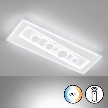 Fischer & Honsel Ratio Lampa Sufitowa LED Biały, 1-punktowy, Zdalne sterowanie