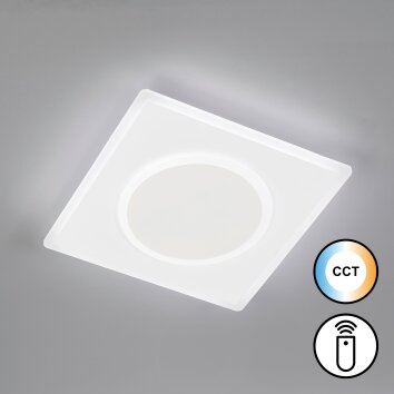 Fischer & Honsel Bisi Lampa Sufitowa LED Biały, 1-punktowy, Zdalne sterowanie