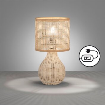 Fischer & Honsel Nature lampka nocna Ecru, 1-punktowy