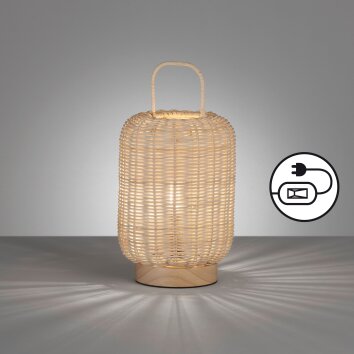 Fischer & Honsel Nature lampka nocna Ecru, 1-punktowy