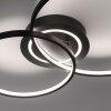 Leuchten-Direkt ASMINA Lampa Sufitowa LED Czarny, 2-punktowe