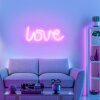 Leuchten-Direkt NEON-LOVE Lampa dekoracyjna LED Różowy, 1-punktowy