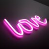 Leuchten-Direkt NEON-LOVE Lampa dekoracyjna LED Różowy, 1-punktowy