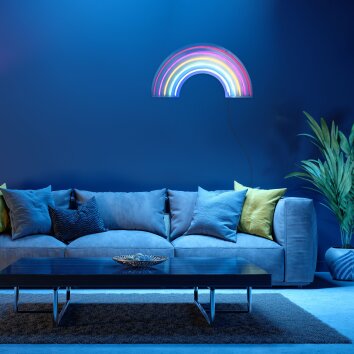 Leuchten-Direkt NEON-RAINBOW Lampa dekoracyjna LED Kolorowy, 1-punktowy