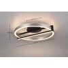 Trio Thompson Lampa Sufitowa LED Szczotkowany aluminium, 1-punktowy, Zdalne sterowanie, Zmieniacz kolorów
