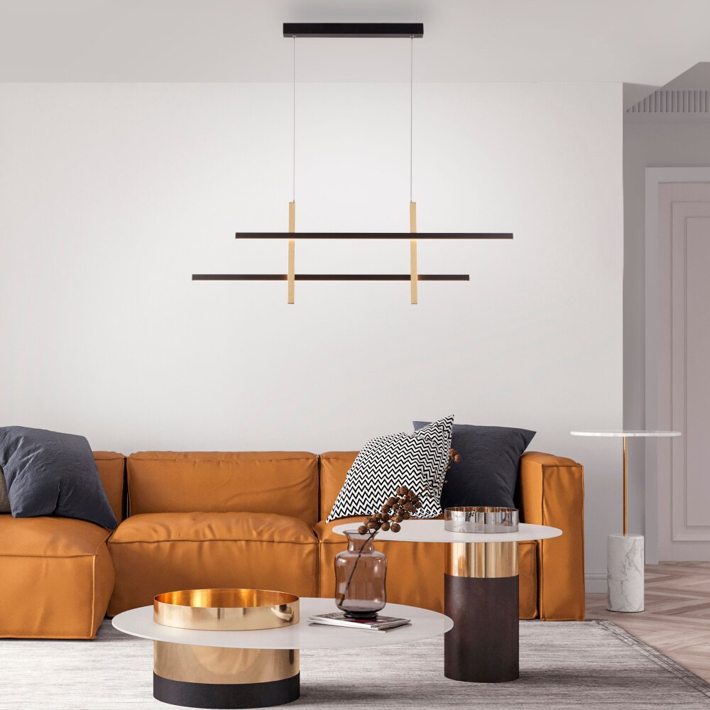 Paul Neuhaus BARRA Lampa Wisząca LED Złoty, Czarny, 1-punktowy main product photo