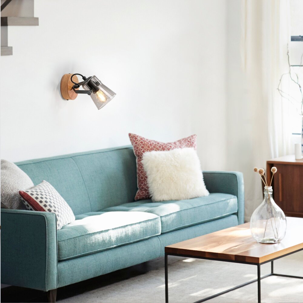 Leuchten-Direkt GREEN LANGSTRÖM Lampa ścienna Ecru, Czarny, 1-punktowy main product photo