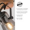 JUST LIGHT GERDA LANGSTRÖM Lampa ścienna kolory naturalne, czarny, 1-punktowy