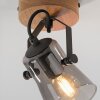 JUST LIGHT GERDA LANGSTRÖM Lampa ścienna kolory naturalne, czarny, 1-punktowy