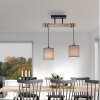 JUST LIGHT GERDA TRIBU Lampa Sufitowa kolory naturalne, czarny, 2-punktowe