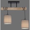 JUST LIGHT GERDA TRIBU Lampa Sufitowa kolory naturalne, czarny, 2-punktowe