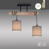 JUST LIGHT GERDA TRIBU Lampa Sufitowa kolory naturalne, czarny, 2-punktowe