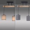 JUST LIGHT GERDA TRIBU Lampa Sufitowa kolory naturalne, czarny, 2-punktowe