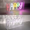 Leuchten-Direkt NEON-HAPPY Lampa dekoracyjna LED Przezroczysty, 1-punktowy