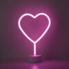 Leuchten-Direkt NEON-HERZ Lampa dekoracyjna LED Różowy, 1-punktowy