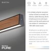 Paul Neuhaus PURE E-MOTION Lampa Wisząca LED Wygląd drewna, Czarny, 1-punktowy, Zdalne sterowanie