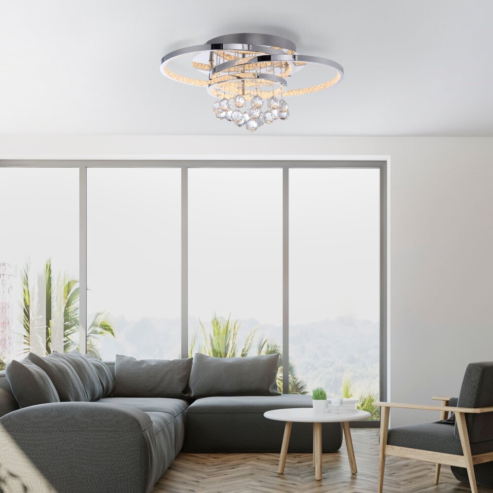 Paul Neuhaus ROTAZO Lampa Sufitowa LED Srebrny, 1-punktowy main product photo