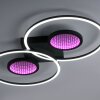 Leuchten-Direkt TUNEL Lampa Sufitowa LED Czarny, 1-punktowy, Zdalne sterowanie, Zmieniacz kolorów