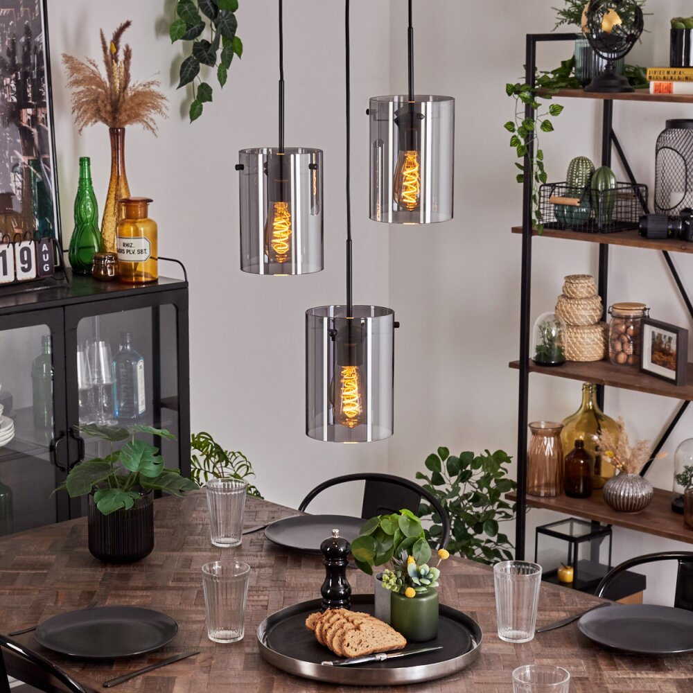 Parane Lampa Wisząca - Szkło Przydymiony, 3-punktowe main product photo