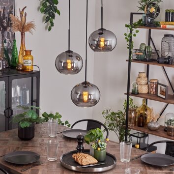 Apedo Lampa Wisząca - Szkło Przydymiony, 3-punktowe