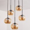 Apedo Lampa Wisząca - Szkło bursztynowy, 5-punktowe