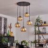 Apedo Lampa Wisząca - Szkło bursztynowy, 5-punktowe