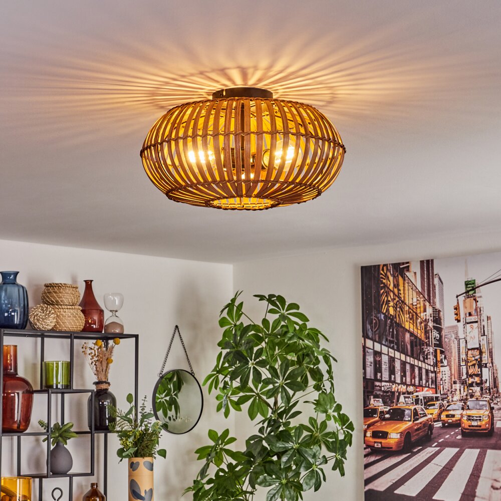 Oravi Lampa Sufitowa Ciemnobrązowy, Ecru, Czarny, 3-punktowe main product photo