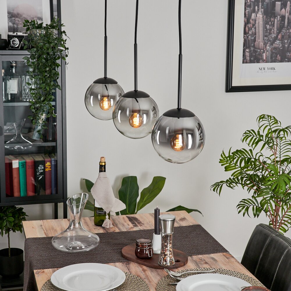 Gastor Lampa Wisząca - Szkło Przezroczysty, Przydymiony, 3-punktowe main product photo