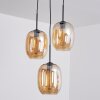 Apedo Lampa Wisząca W kolorze bursztynu, 3-punktowe