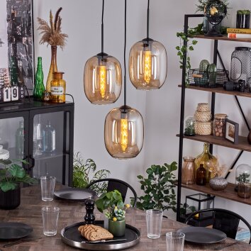 Apedo Lampa Wisząca bursztynowy, 3-punktowe