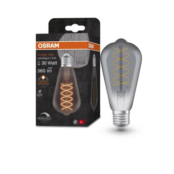 OSRAM Vintage 1906® LED E27 7,8 W 1800 kelwin 360 lumenówów