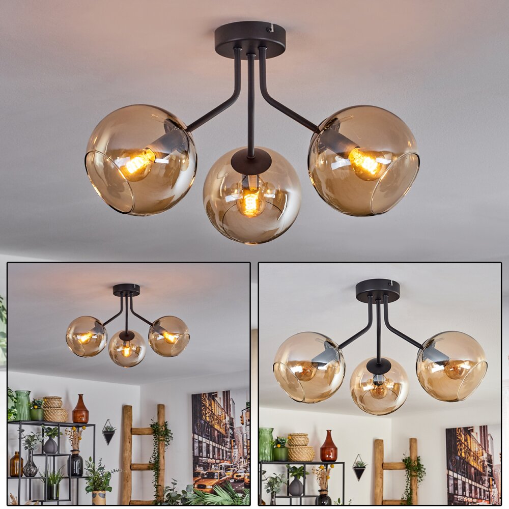 Koyoto Lampa Sufitowa - Szkło W kolorze bursztynu, 3-punktowe main product photo