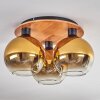 Koyoto Lampa Sufitowa - Szkło kolory naturalne, czarny, 3-punktowe