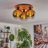 Koyoto Lampa Sufitowa - Szkło kolory naturalne, czarny, 3-punktowe