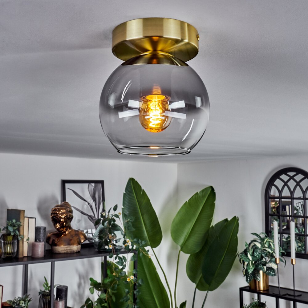 Koyoto Lampa Sufitowa - Szkło Mosiądz, 1-punktowy main product photo
