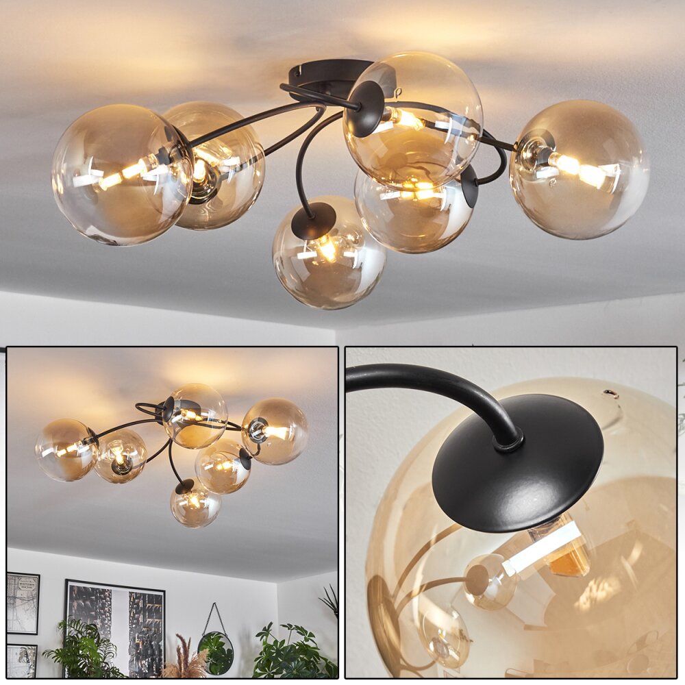 Chehalis Lampa Sufitowa W kolorze bursztynu, Przezroczysty, 6-punktowe main product photo