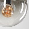 Gastor Lampa Wisząca - Szkło Chrom, Przezroczysty, Przydymiony, 4-punktowe