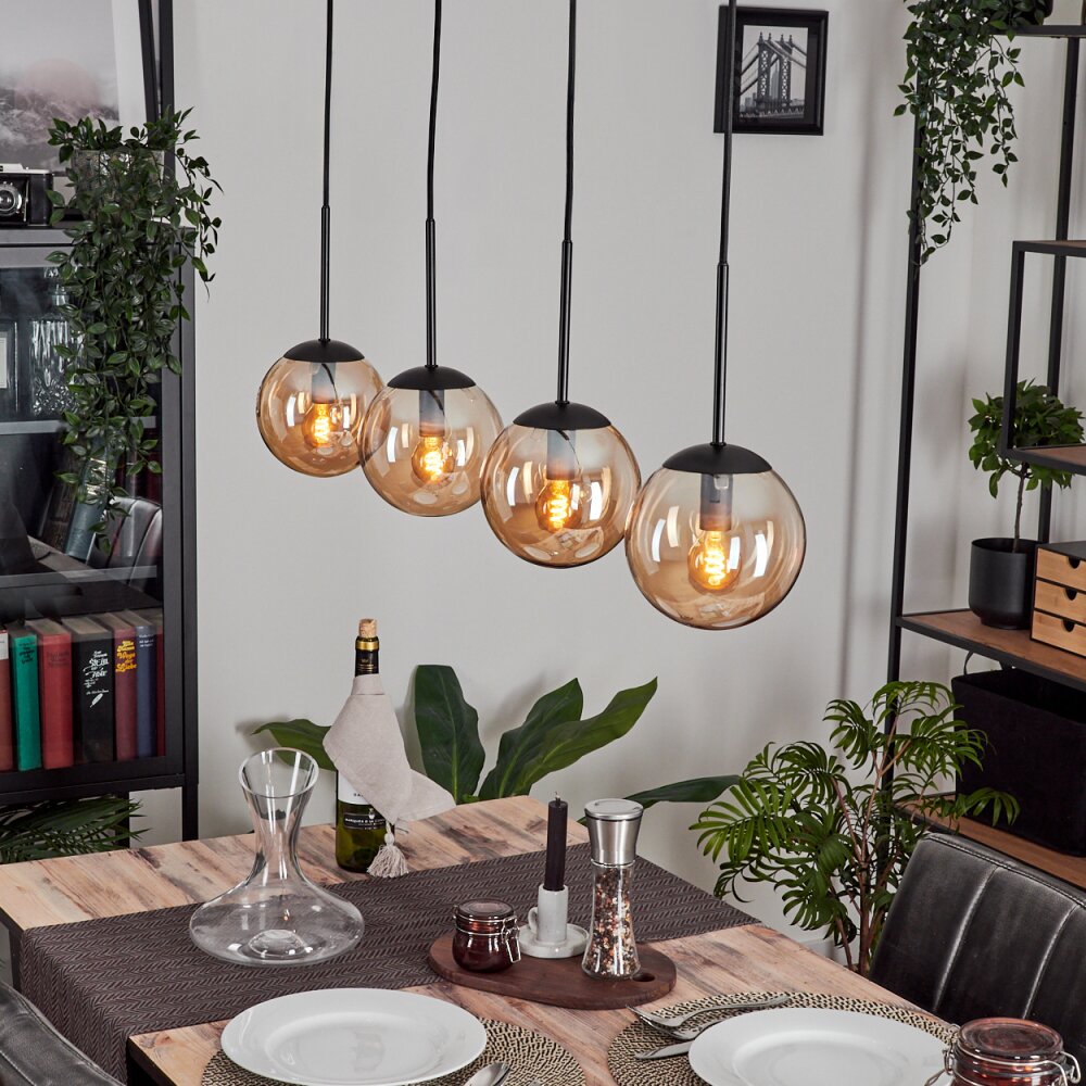 Gastor Lampa Wisząca - Szkło W kolorze bursztynu, 4-punktowe main product photo