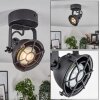 Jonsered Lampa Sufitowa LED Czarny, 1-punktowy