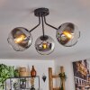 Koyoto Lampa Sufitowa - Szkło Chrom, Przezroczysty, Przydymiony, 3-punktowe