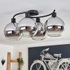 Koyoto Lampa Sufitowa - Szkło Chrom, Przezroczysty, Przydymiony, 4-punktowe