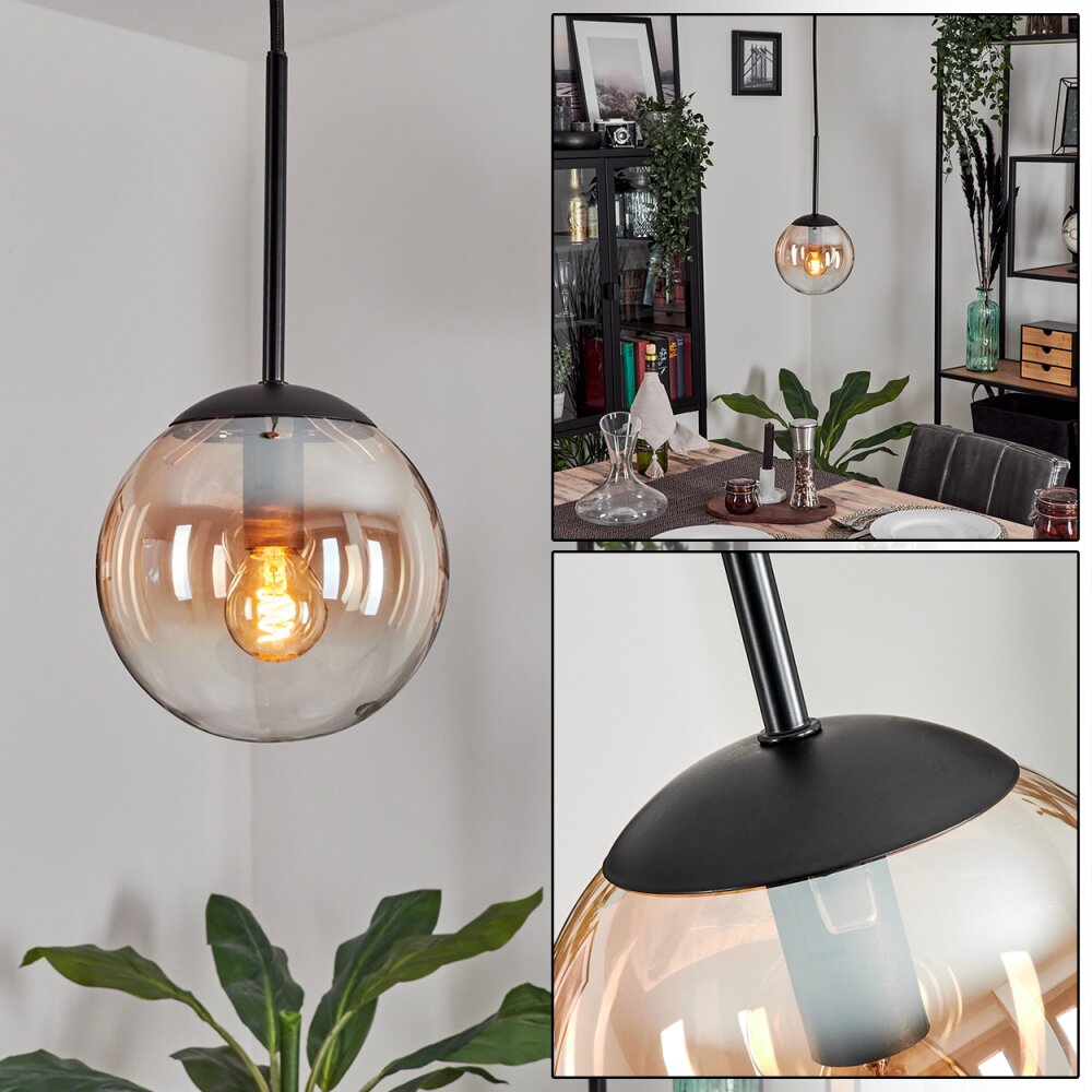 Gastor Lampa Wisząca - Szkło W kolorze bursztynu, Przezroczysty, 1-punktowy main product photo