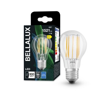BELLALUX® LED E27 11 W 4000 Kelvin 1521 Lumen Przezroczysty, 1-punktowy