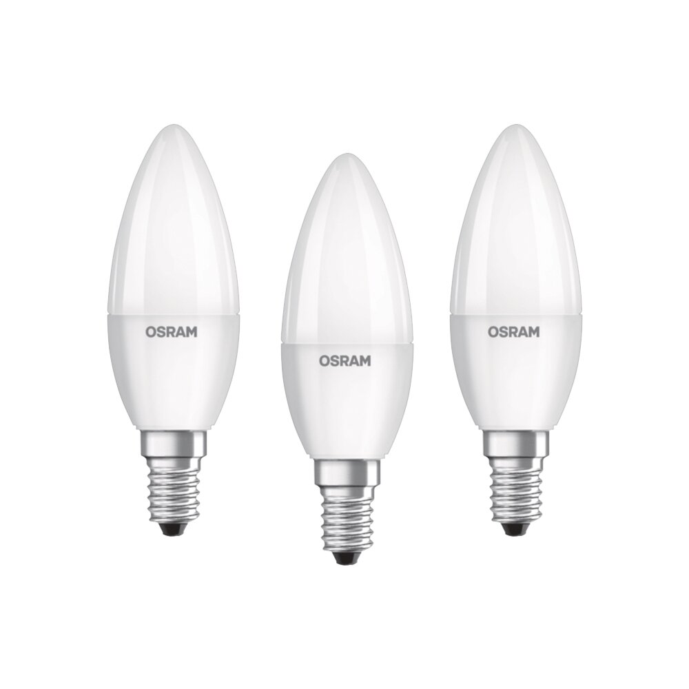 Osram LED E14 5,7 Watt 2700 Kelvin 470 Lumen zestaw trzech main product photo