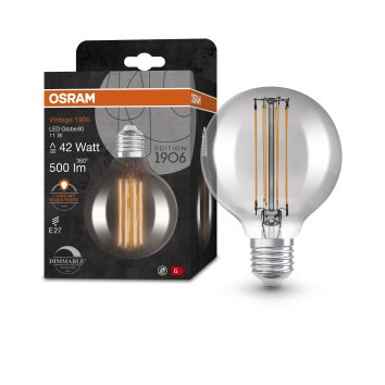 OSRAM Vintage 1906® LED E27 11 W 1800 kelwin 500 lumenówów