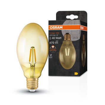 OSRAM Vintage 1906® LED E27 4 W 2400 kelwin 470 lumenówów