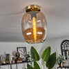 Apedo Lampa Sufitowa - Szkło mosiądz, 1-punktowy
